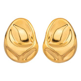 Vintage Statement Irregular Stainless Steel Stud Earrings